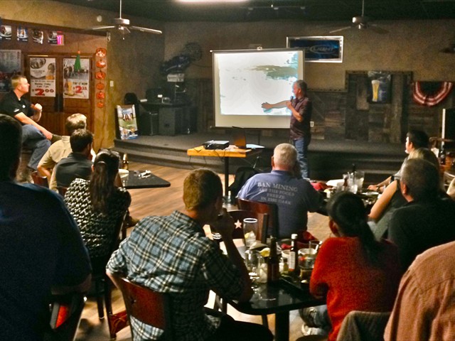 Senior geologist and slope stability expert, Steve Borron, describes mass earth movements around the world at one of the monthly Grand Canyon section Dinner Meetings.